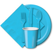 Paper Dinner Plates 9" 24/Pkg-Pastel Blue