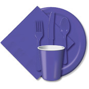 Paper Hot &amp; Cold Cups 9 Ounces 24/Pkg-Purple