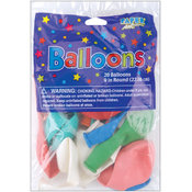 Balloons Round 9" 20/Pkg-Assorted Colors
