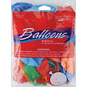 Balloons Round 7" 36/Pkg-Assorted Colors