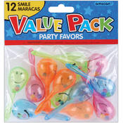 Party Favors 12/Pkg-Smile Maraca
