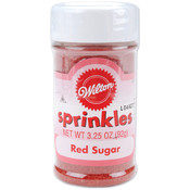 Sugar Sprinkles 3.25 Ounces-Red