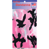 Hav-A-Hank Camouflage Bandanna 22"X22"-Pink