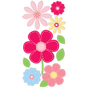 Essentials Dimensional Stickers 2.75"X6.75" Sheet-