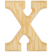 Wood Letters 6"-Letter X