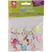 Foam Stickers 100/Pkg-Glow In The Dark Stars