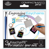 Personalize Engraving Art Keychains-Rainbow/Hologr