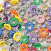 Eyelet Outlet Quicklets Round 84/Pkg-Summer Mix