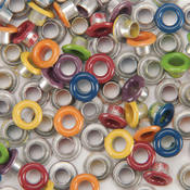 Eyelet Outlet Quicklets Round 84/Pkg-Fall Mix