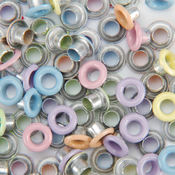 Eyelet Outlet Quicklets Round 84/Pkg-Spring Mix