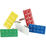 Eyelet Outlet Brads-Building Blocks Mix 12/Pkg Wholesale Bulk