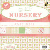 Nana's Nursery Baby Girl Paper Stack 12"X12"-48 Sh