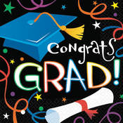 Beverage Napkins Super Value 100/Pkg-Graduation