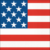 Beverage Napkins 30/Pkg-Stars &amp; Stripes