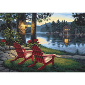 Paint By Number Kit 20"X14"-Adirondack Evening