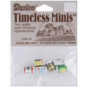 Timeless Miniatures-Assorted Beer Cans 6/Pkg
