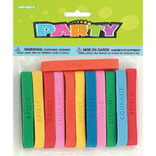 Party Favors 12/Pkg-Spirit Bracelets