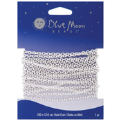 Blue Moon Fine Cable Chain 100" 1/Pkg-Silver