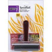 Speedball Pop-In Brayer 4"-Hard Rubber