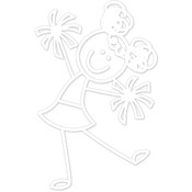 Me &amp; My Peeps Family Auto Decal 3"x4.25"-Cheerlead