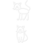 Me &amp; My Peeps Family Auto Decal 3"x4.25"-Cats