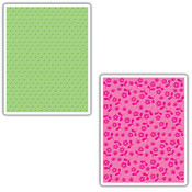 Sizzix Textured Impressions Embossing Folders 2/Pk