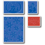 Sizzix Textured Impressions Embossing Folders 4/Pk
