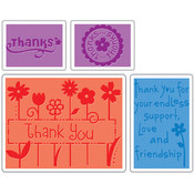 Sizzix Textured Impressions Embossing Folders 4/Pk