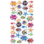 Puffy Dimensional Stickers-Tropical Fish