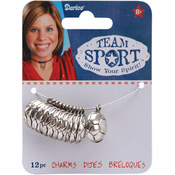 Metal Charms-Silver Soccer 12/Pkg