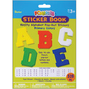 Foam Pop-Out Sticker Book 528/Pkg-Varsity Alphabet