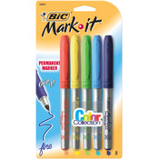 Bic Mark-It Permanent Markers Fine Point