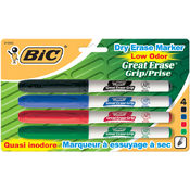 Bic Great Erase Low Odor Dry Erase Markers Fine