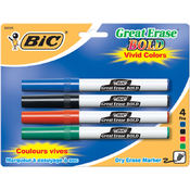 Bic Great Erase Bold Dry Erase Markers Fine Point