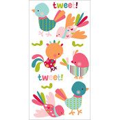 Dimensional Stickers 2.75"x6.75" Sheet-Tweet Tweet