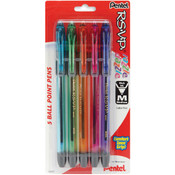 Pentel RSVP Razzle Dazzle Ball Point Pens Med.