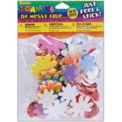 Foam Stickers 83/Pkg-Flower &amp; Ladybug