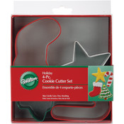 Jolly Shapes Metal Cookie Cutters, 4-Pack
