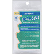 Low Temp Mini Foam Glue Sticks-.28"X4" 15/Pkg