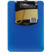 Plastic Clipboard 9"X12.5"X.5"-Assorted Colors