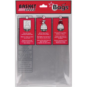 Cellophane Basket Bags 24"X30" 2/Pkg-Clear