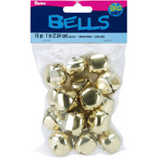 Jingle Bells 1" 18/Pkg-Gold