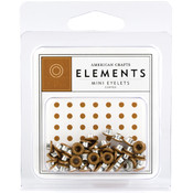 Mini Eyelets Assortment 48/Pkg-Copper