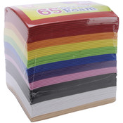 Peel &amp; Stick Foam Sheets 5.9"X4.43" 65/Pkg-Rainbow