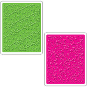 Sizzix Textured Impressions Embossing Folders 2/Pk