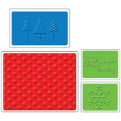 Sizzix Textured Impressions Embossing Folders 4/Pk