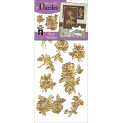 Dazzles Stickers-Gold Rose
