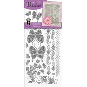 Dazzles Stickers-Silver Butterfly