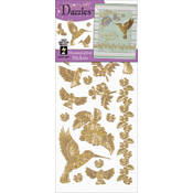 Dazzles Stickers-Gold Hummingbird