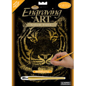 Gold Foil Engraving Art Kit 8"X10"-Bengal Tiger